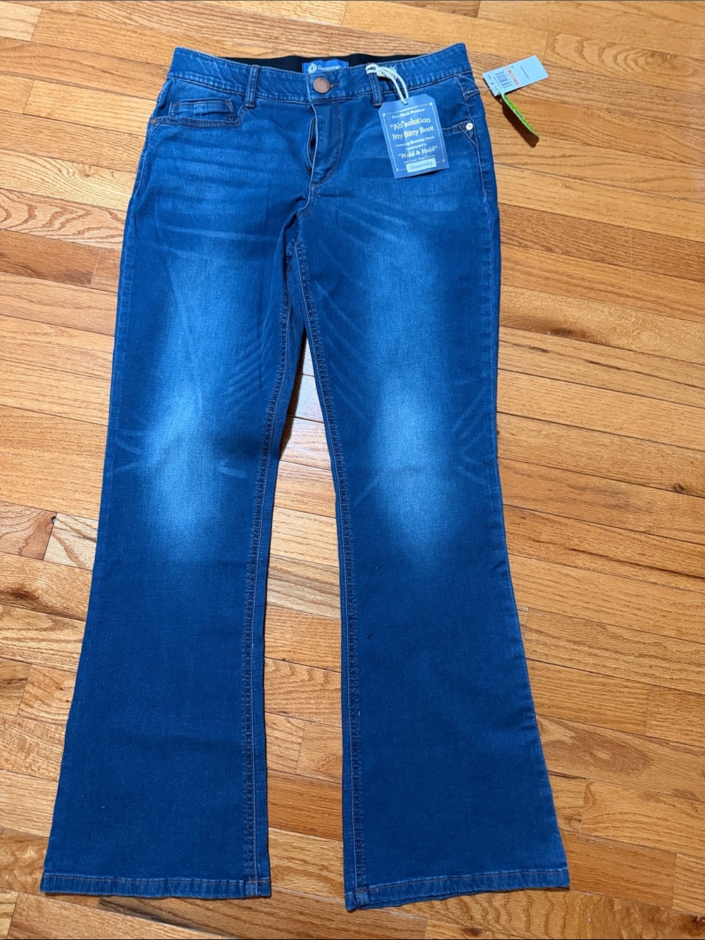 Democracy Dark Blue Flare Wide-Leg Jeans